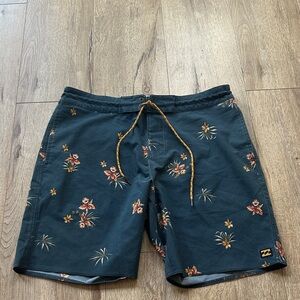 Billabong mens Floral Print Board Shorts